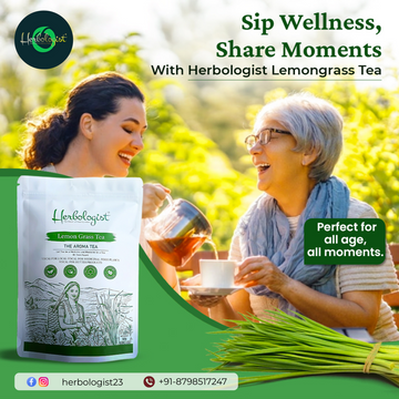 Lemongrass Herbal Tea by Herbologist – Refreshing, Aromatic & Ideal for All Ages